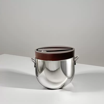 Yusenyi nordic personalized stainless steel ice bucket grape champagne red wine chilled wine set household small ice bucket insulation clip handle ice bucket 1l handle ice bucket