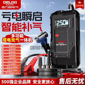 Delixi electric car air pump lithium battery car electric air pump car tire air pump portable tire pressure testing hsa02 lithium battery advanced model no specifications