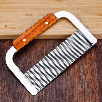 Corrugated knife 316 stainless steel wave tooth potato slicer cutting fries shaped potatoes flower cutter french fries knife