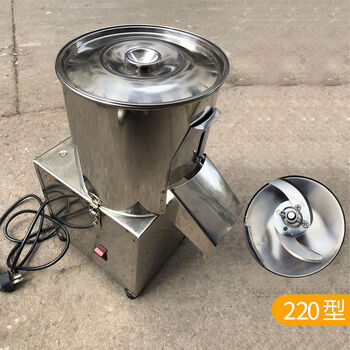 Huixiangjia vegetable mincer commercial electric stainless steel multi-functional fully automatic household vegetable shredder, meat and vegetable stuffing brake vegetable cutting machine 220 type uniform particle model 400w detachable and adjustable