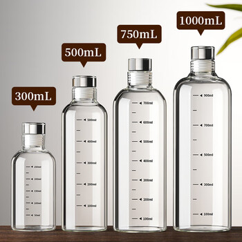 Manwei food grade glass bottle wine bottle empty bottle high-end sealed sub-bottle long-term wine storage special liquor storage container scale model 1000ml 1 pack