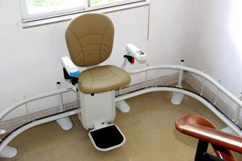 Merotic home corridor seat elevator goes upstairs artifact for the elderly stair climber villa electric barrier-free lift two-story standard khaki color