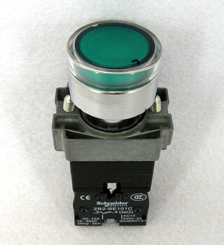 Original schneider illuminated push button switch xb2-bw33b1c xb2bw33b1c ac/dc24v 1no