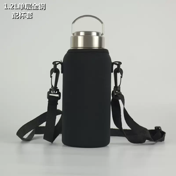 Yusenyi outdoor large-capacity thickened food-grade 304 all-steel single-layer water cup kettle sports stainless steel water bottle 1200ml 1.2l with all-steel lid-cup sleeve single-layer non-insulated 1l