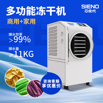 Core food intelligent freeze dryer household small food pet commercial vacuum freeze dryer fruit laboratory xsd-fd-12 graphene version 0.6 square meters (can be used for both home and commercial use)