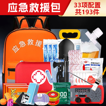 Mandelai emergency rescue kit, civil air defense and combat readiness emergency kit, family earthquake first aid kit, vehicle-mounted self-driving field travel self-rescue kit