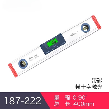 Ai style digital display inclinometer box with level bubble level angle meter magnetic electronic level angle 187-222_0-400mm (with tape cross laser