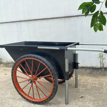 Shantou lincun dump truck, construction site ash bucket truck, solid tire workshop bucket truck, household sand pushing truck, medium size 3.5 thick bucket + top with reinforced solid wheels (black)