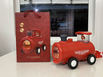 Xiaobika children's super cute 316 thermos cup with straw train kindergarten cartoon kettle 1ml red part of the box has defects