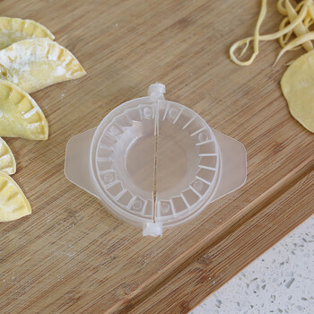 Huisha kitchen manual dumpling maker mold household dumpling making tool dumpling clamp colorful dumpling mold white