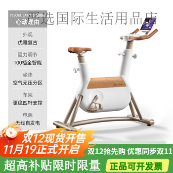 Yesoul self-generated electric bicycle home bicycle sports equipment for girls self-generated version丨intelligent resistance adjustment丨10kg large