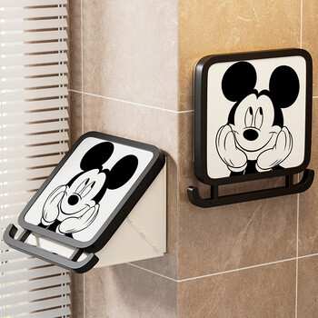 Youqin bathroom mural storage box to put clean clothes in the shower, waterproof folding storage rack, bathroom cabinet