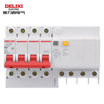 Delixi electric air leakage protection circuit breaker protector dz47sle 4p d type 63a