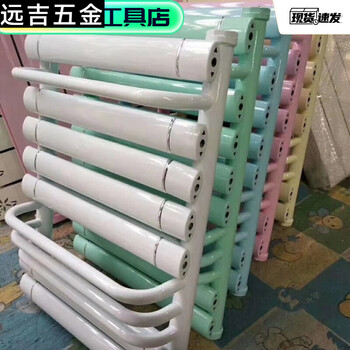 Qinkai pure aluminum composite small basket bathroom radiator household water floor heating radiator wall-mounted bathroom 400 center distance 600 high 7+4