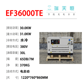 Ruitianheng 5/6/7/8/10/12/15/20/25/30kw gasoline generator set car portable small 30kw gasoline generator set four-cylinder 380v electric