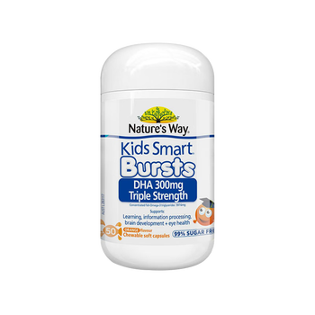 Jasmin (nature's way) triple student dha children's fish oil infant capsules youth brain supplement memory high content 300mg 50 capsules 1-11 years old 1 bottle