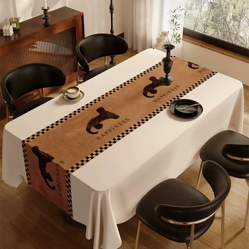 Yusen yi zhong antique style tablecloth waterproof and oil-proof no-wash tablecloth light luxury high-end thickened pvc table mat coffee table hagelin 100cmx130cm