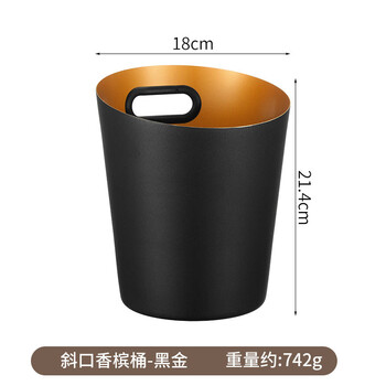 Fantasy ice bucket bar cocktail champagne bucket living room red wine bucket ice bucket decorative bucket slanted mouth ice bucket black gold