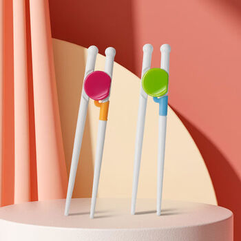 Tuojin japan imported quality children's chopsticks training chopsticks 2-3-6 years old baby eating training device practice chopsticks for home dining random color 1 pair