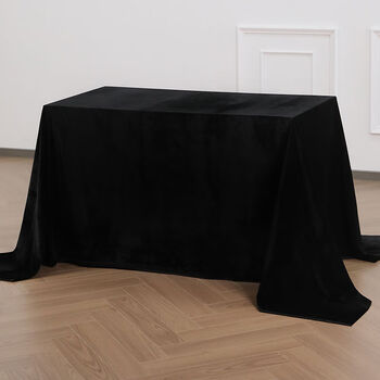 Fantasy black gold conference tablecloth stall event exhibition square tablecloth solid black black tablecloth 1mx1.6m