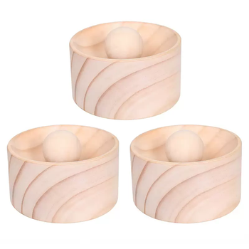 Yusenyi new type of dumpling maker wooden round kitchen household dumpling wrapper mold with water-coated non-stick dumpling wrapper upgraded dumpling wrapper artifact (3 pieces) round ball - base selected solid wood