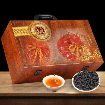 Tea wuyishan dahongpao tea gift box gift cinnamon rock tea tea kuaishou new dahongpao