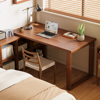 Millennium washington corner computer desk home bedroom study desk bookcase bookshelf integrated double desk workbench 120