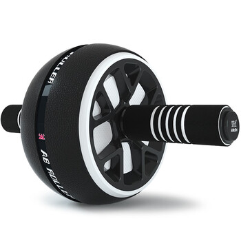 Aimeishi abdominal wheel fitness equipment home men's abdominal wheel abdominal machine exercise abdominal exercise roller abdominal chest muscle training black and white abdominal wheel + thickened kneeling mat