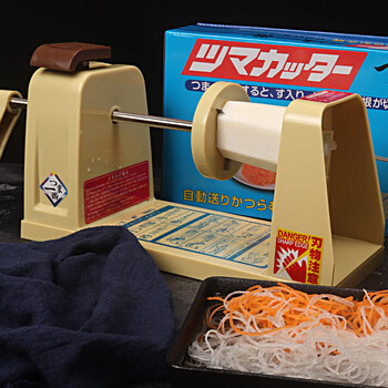 Shantou lincun thousands of potatoes japanese-style hand-cranked grater machine cut into 21mm slender imported white carrot commercial automatic yellow