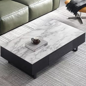 Yusenyi imitation marble coffee table tablecloth sideboard table mat no-wash waterproof waterproof oil-proof anti-scald leather tv mulan 70cmx140cm (layer-by-layer testing for safety and environmental protection)