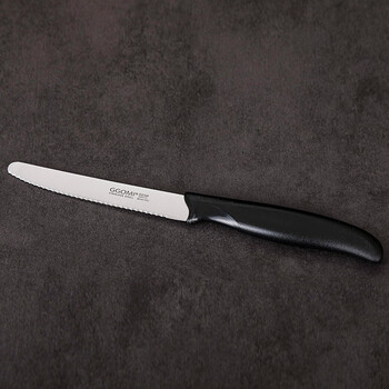Shantou lincun stainless steel lemon serrated knife slicing knife with serrated teeth fruit knife cutting orange lemon special knife carving knife stainless steel serrated knife