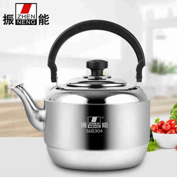 Zhenneng 304 stainless steel household whistle sound kettle thickened large capacity kettle gas induction cooker universal 5l 304 stainless steel 5l