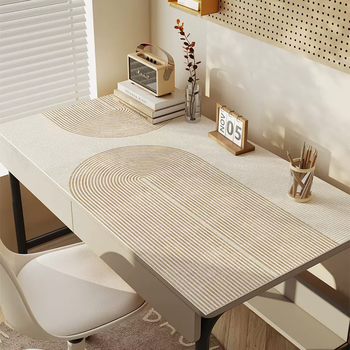 Yusen yi wabi sabi style desk mat, desk mat, children's student desk tablecloth, special desktop mat for study, hometown b 60cmx140cm (high-end texture, light up the space)