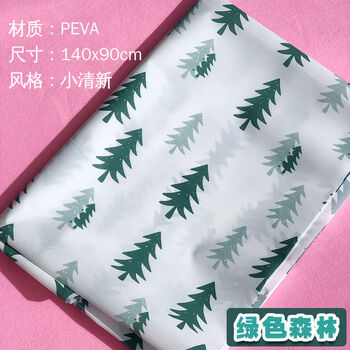 Fantasy market floor mat charity sale stall cloth table mat black and white checkered tablecloth green green forest 90x140cm default size