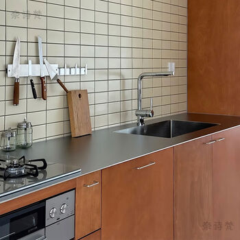 Jianyimao 304 stainless steel cabinet countertop custom kitchen island stainless steel stove japanese sink integrated cabinet renovation 3 meter countertop + 3 meter floor cabinet + 1 meter wall cabinet