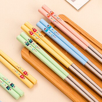 Treejack 316 stainless steel chopsticks for household use, high-end, antibacterial, anti-mildew, anti-slip, high temperature resistant, one chopstick for each person, family only