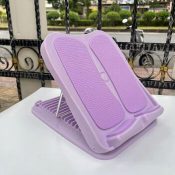 Stretching board, inclined pedal, leg stretching artifact, calf fitness equipment, home stretcher, calf stretching leg, ordinary purple anti-slip 15-speed adjustment