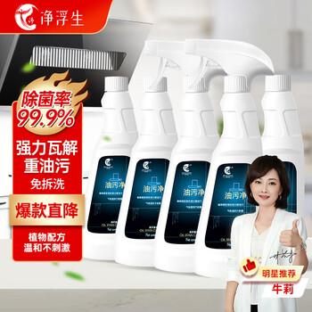 Net floating oil pollution net 500g*5 niu li recommends kitchen supplies range hood powerful household cleaner to remove heavy oil foam