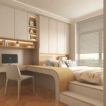 Zhong zhang gui hong kong children's room custom-made small room tatami bed custom-made desk wardrobe integrated furniture platform bed custom-made intention money