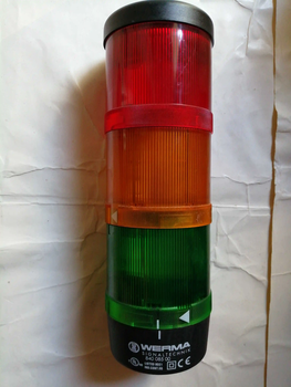 Typ84000 weimar alarm light werma red, green and yellow three-color indicator light socket type 90% new in stock default