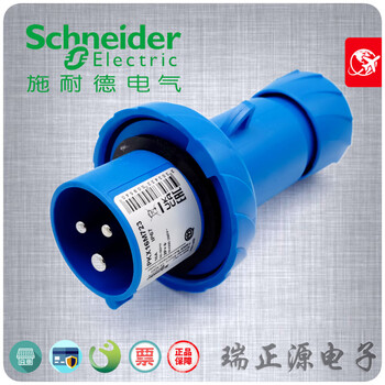 Schneider three-core 16a mobile straight industrial socket connector 2p+e waterproof ip67 plug pkx16m723