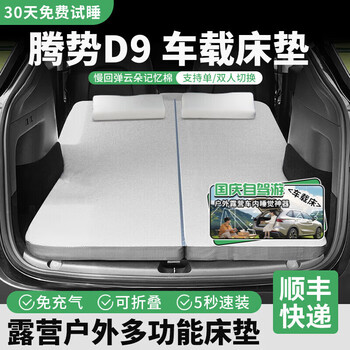 Dachang lanyue tengshi d9 n7 mattress car camping outdoor self-driving travel rear trunk sleeping mattress memory foam tengshi d9 mattress + support extension plate + pillow double car mattress inflatable and foldable
