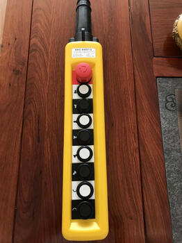 Rainproof driving button handle control switch copp lifting crane emergency stop single and double speed control button box copp-as4 emergency stop + 8 double speed