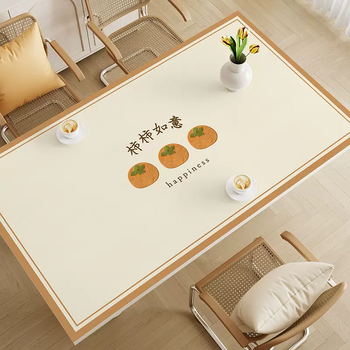 Yusen yi shi shi ruyi desktop mat no-wash waterproof oilproof anti-scald dining table mat coffee table table cloth high-end sensitive shishi ruyi j everything is successful 70cmx70cm everything you hope for can be expected