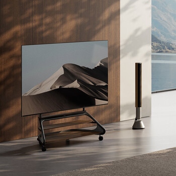 Brateck tv cart, artistic tv stand, floor-standing tv stand, mobile tv stand, 65/70/75/85, etc. wall-mounted rack fs350 high configuration丨65-100 inches丨open storage