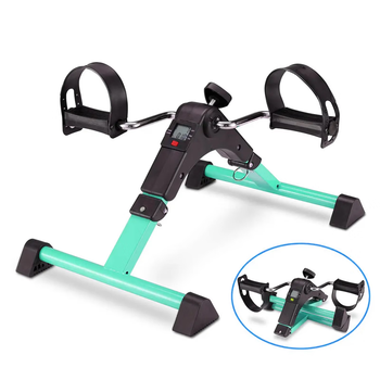 Upgraded version of the elderly's home exercise bicycle for leg exercise, home fitness stepper, multi-function treadmill, green