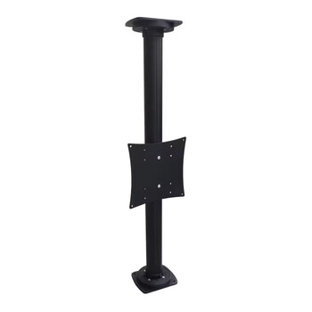 Double small 360-degree rotating lcd tv base bracket vertical mobile base floor-standing punch-free 26-60 inch aluminum alloy partition rotating bracket top-standing style