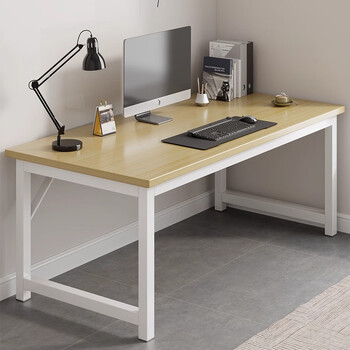 Xiule (xiule) computer desk desktop simple rectangular home office desk rental small apartment student writing study e-sports table reinforced cross bar light walnut color 80cm