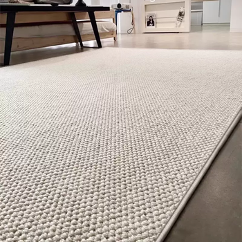 Yusenyi qingshan meisu new zealand imported wool carpet french light luxury living room cream style can be mixed with rectangular shape huansha pineapple circle off-white wool carpet professional wool carpet customization suitable for whole house scenes special shapes can be customized