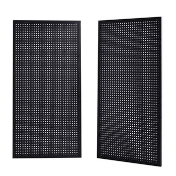 Wen shiou with framed hole board hole board shelf with frame jewelry display rack to store mobile phone accessories hardware tool rack iron 40cm*100cm 15 hooks black